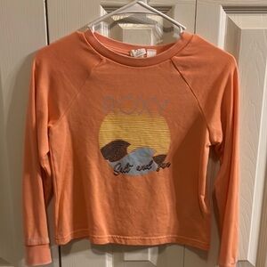 Roxy Kids Orange Long Sleeve Shirt